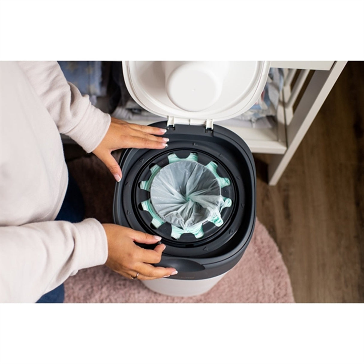 Tommee Tippee Twist and Click Bleiespann + 6-Pakning Refill White