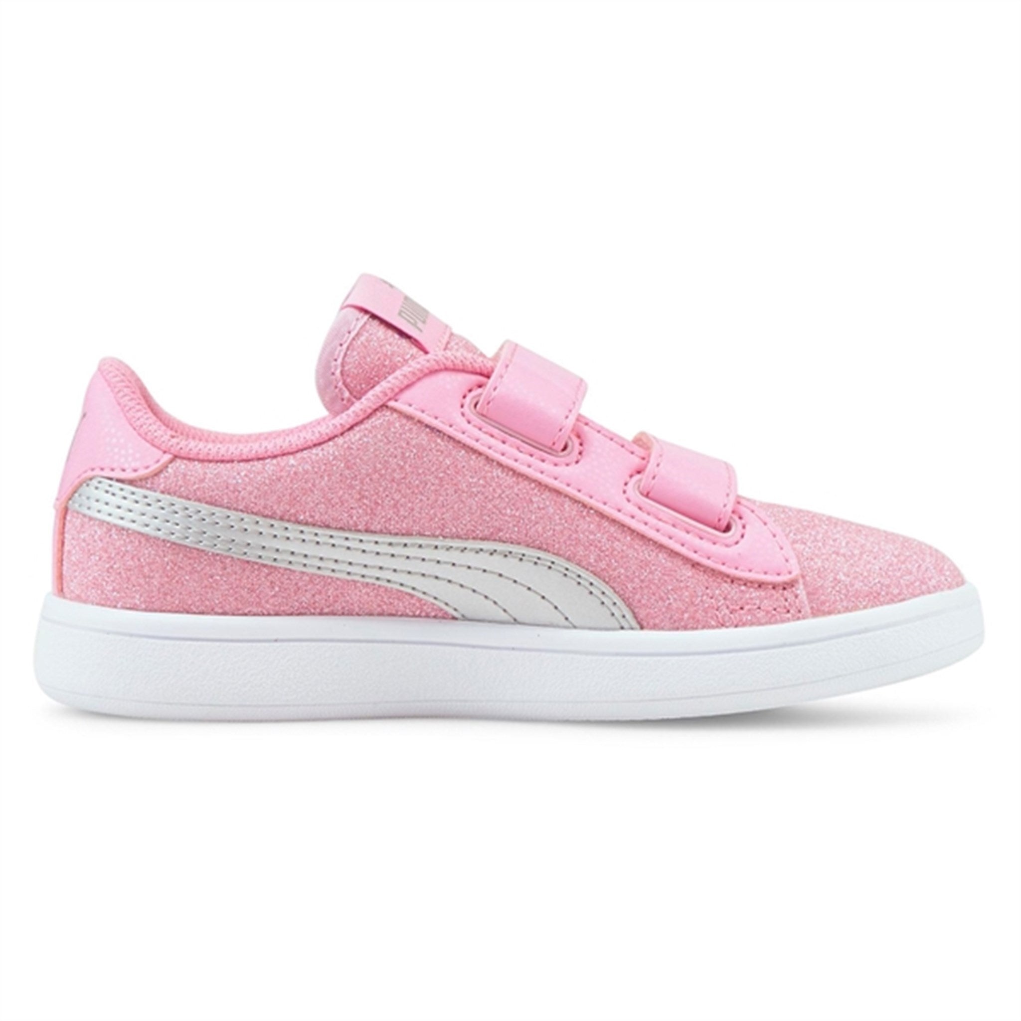 Puma Smash v2 Glitz Glam V PS Sneakers Prism Pink-Silver 2