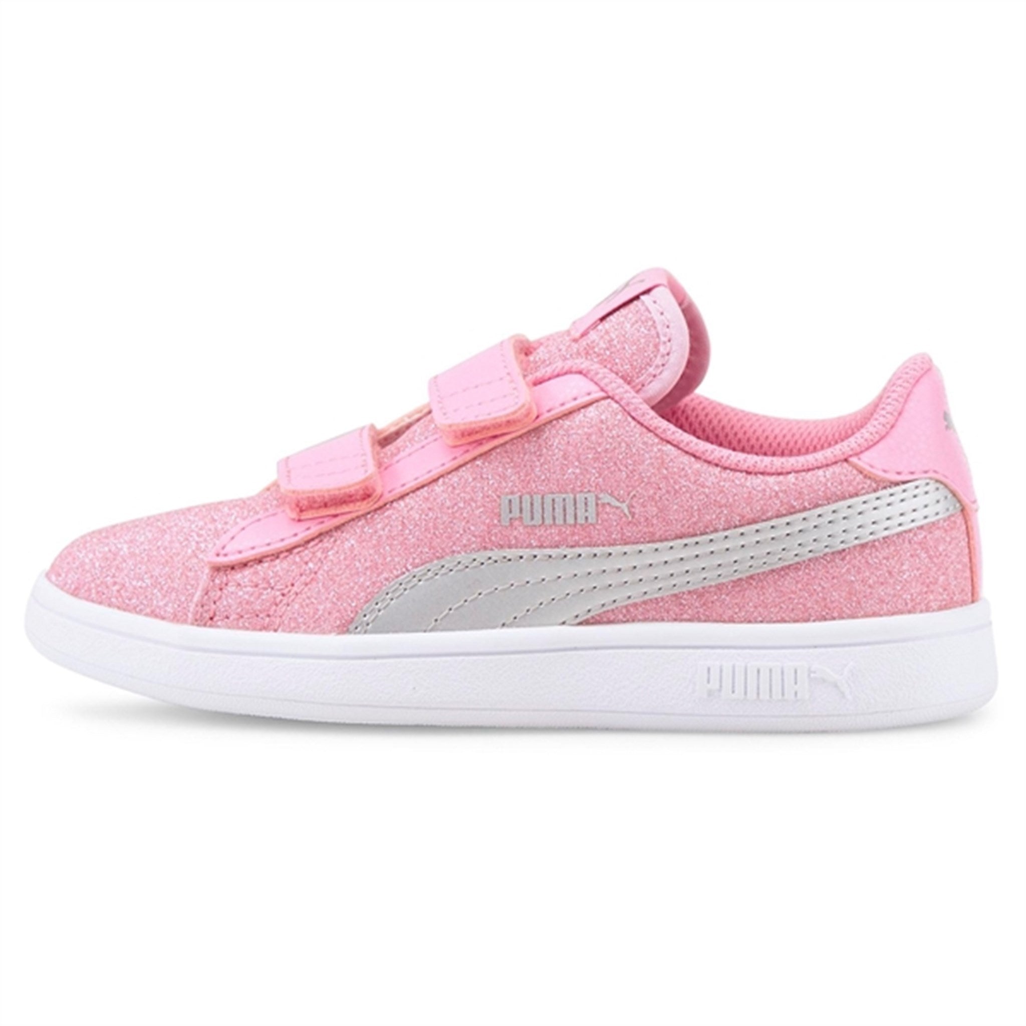 Puma Smash v2 Glitz Glam V PS Sneakers Prism Pink-Silver 3