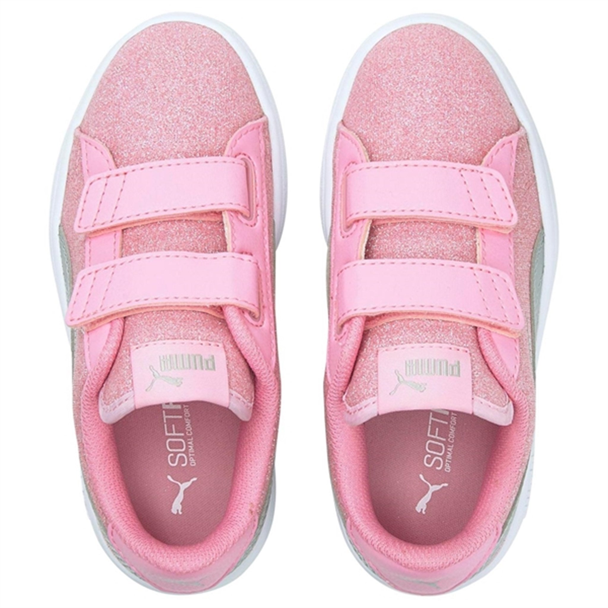 Puma Smash v2 Glitz Glam V PS Sneakers Prism Pink-Silver 4