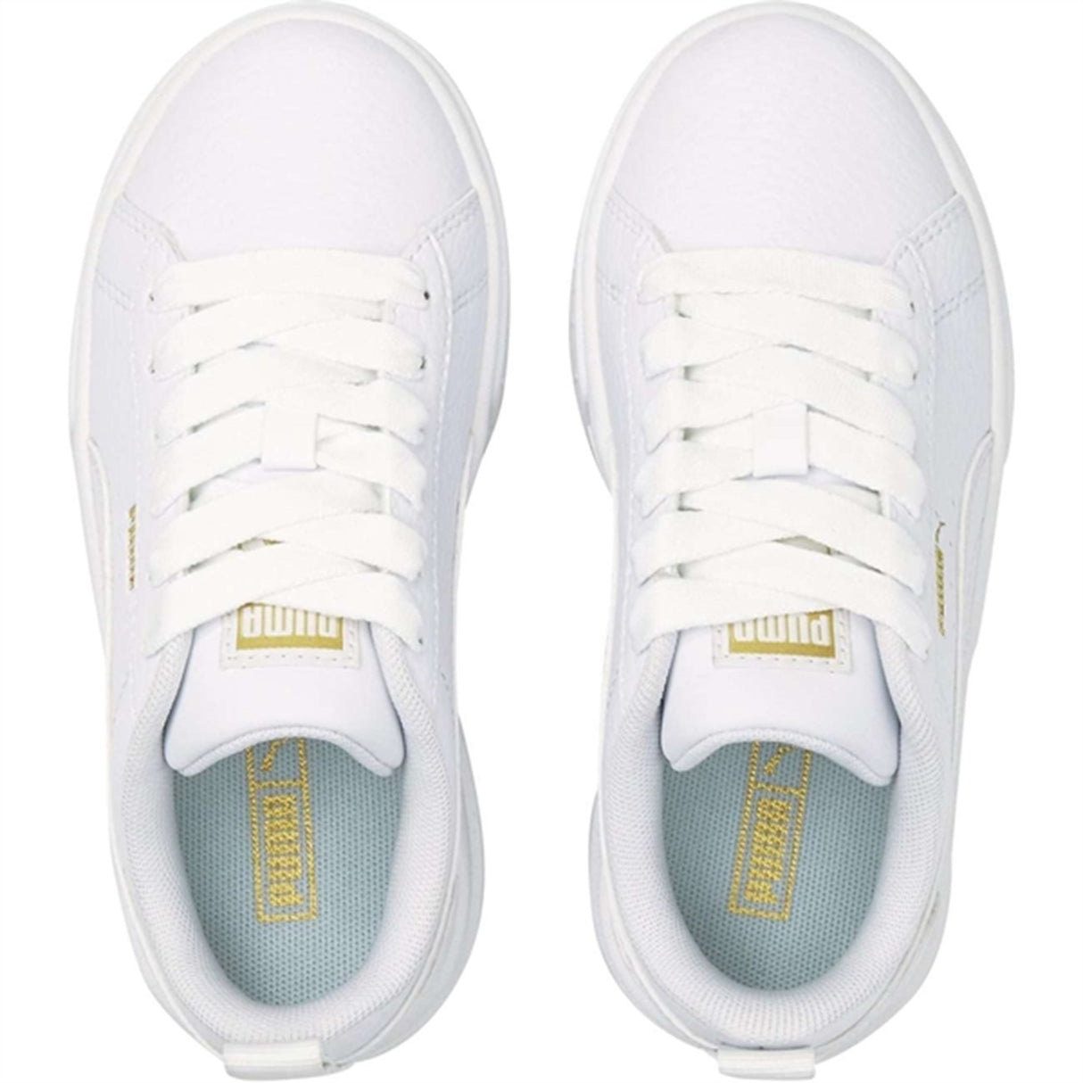 Puma Mayze Lth PS White- Team Gold Sneakers 5