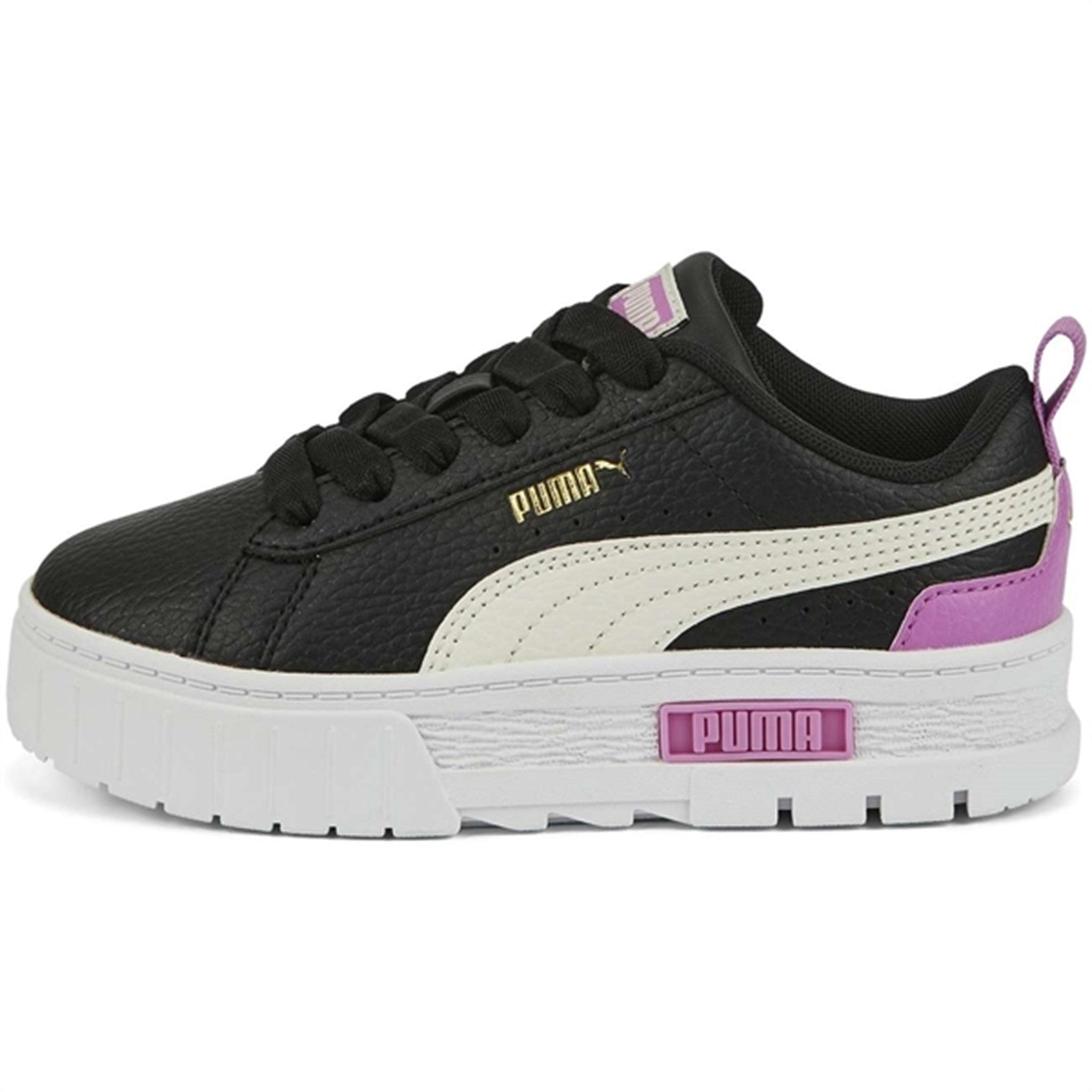 Puma Mayze Lth PS Black-Whisper White Sneakers 3