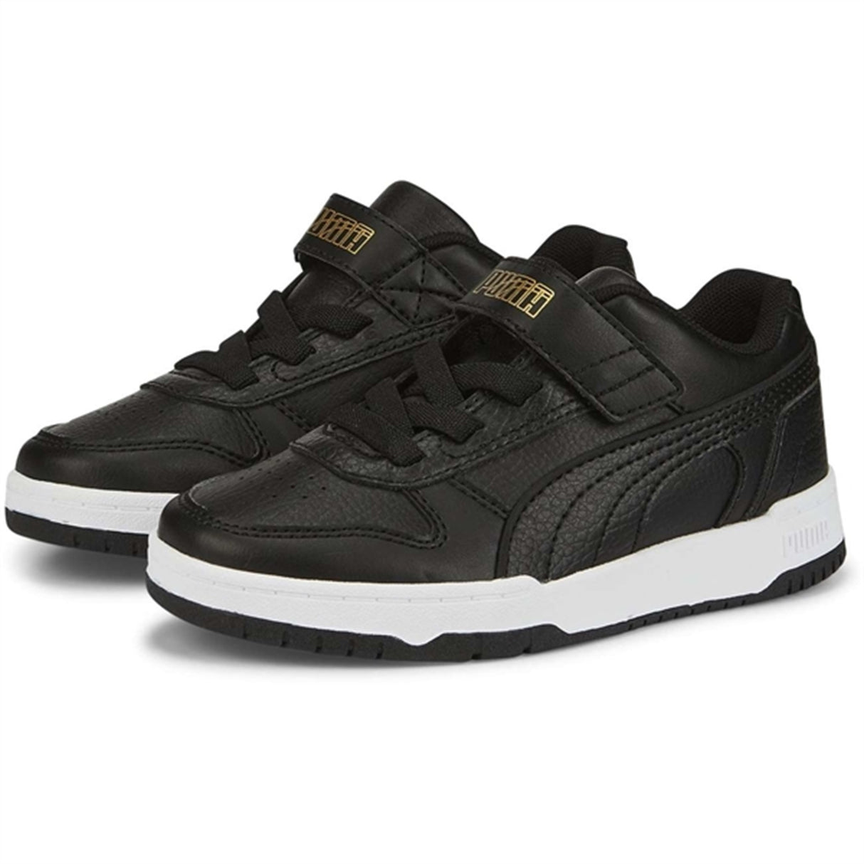 Puma RBD Game Low AC+PS Black-Black- Team Gold- White Sneakers