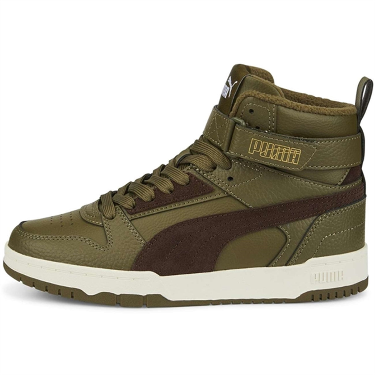 Puma RBD Game WTR Jr Deep Olive-Dark Chocolate- Team Gold Sneakers 2