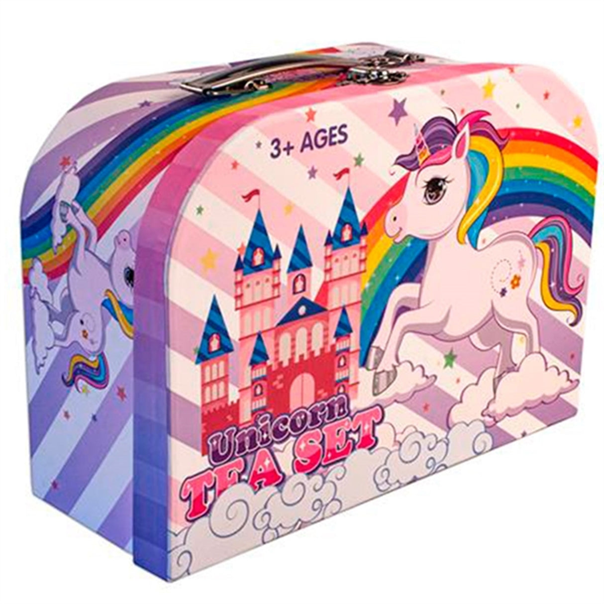 Magni Tesæt I Koffert Med Enhjørning Motiv Multi