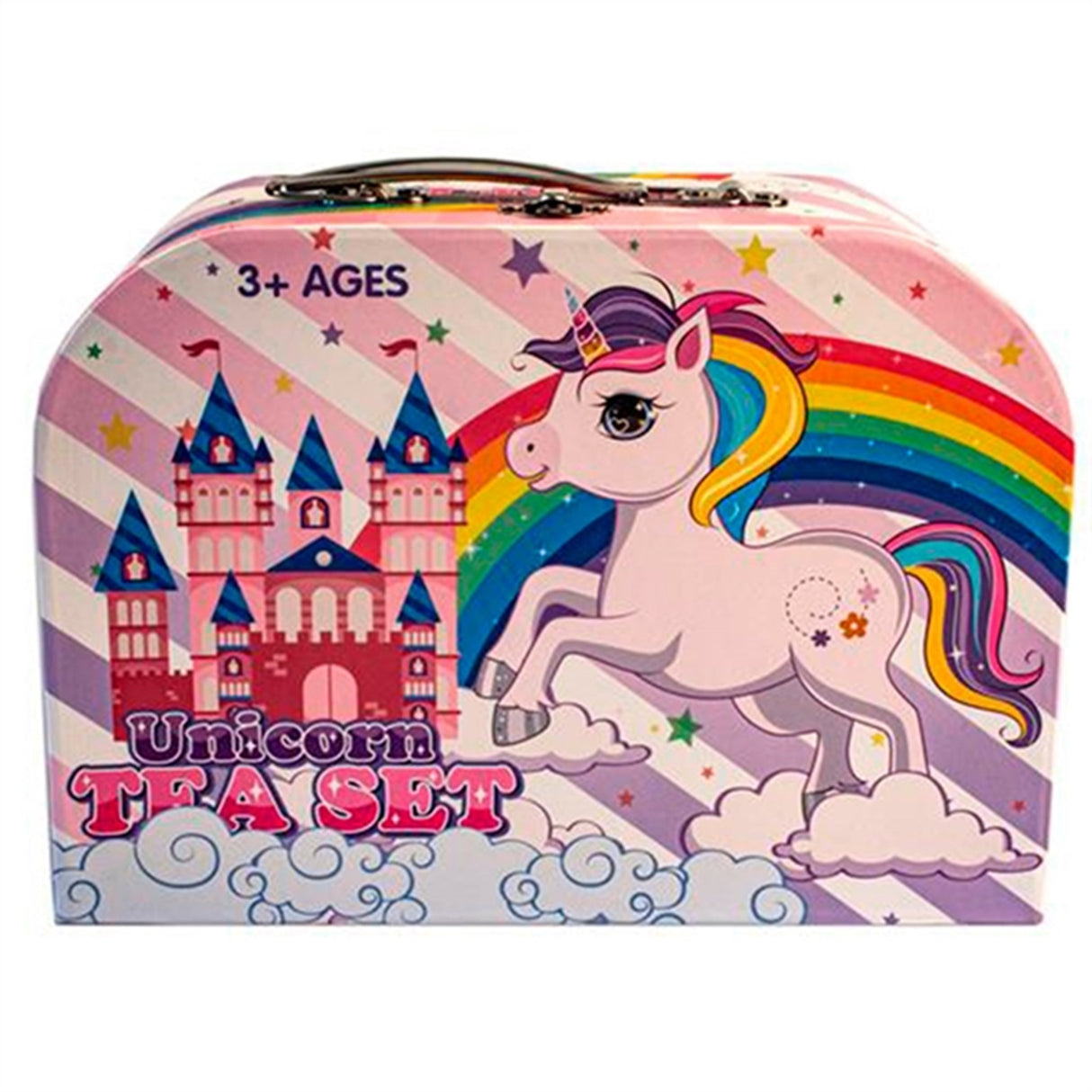 Magni Tesæt I Koffert Med Enhjørning Motiv Multi