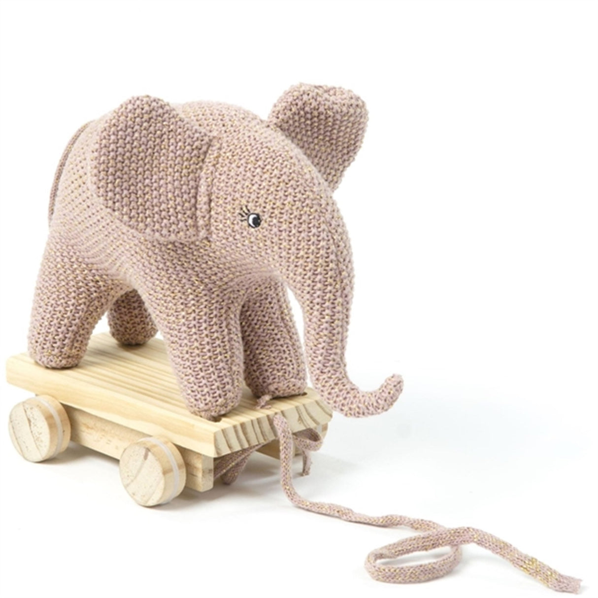 Smallstuff Strikket Trekkdyr Elephant Cold Rose/Gold