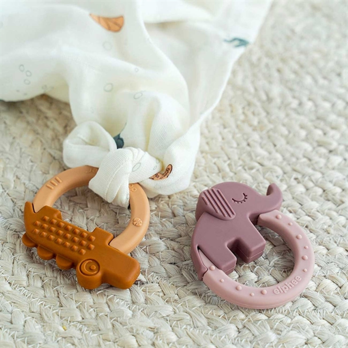 Done by Deer Biteringer 2-pak Deer Friends Mustard/Powder