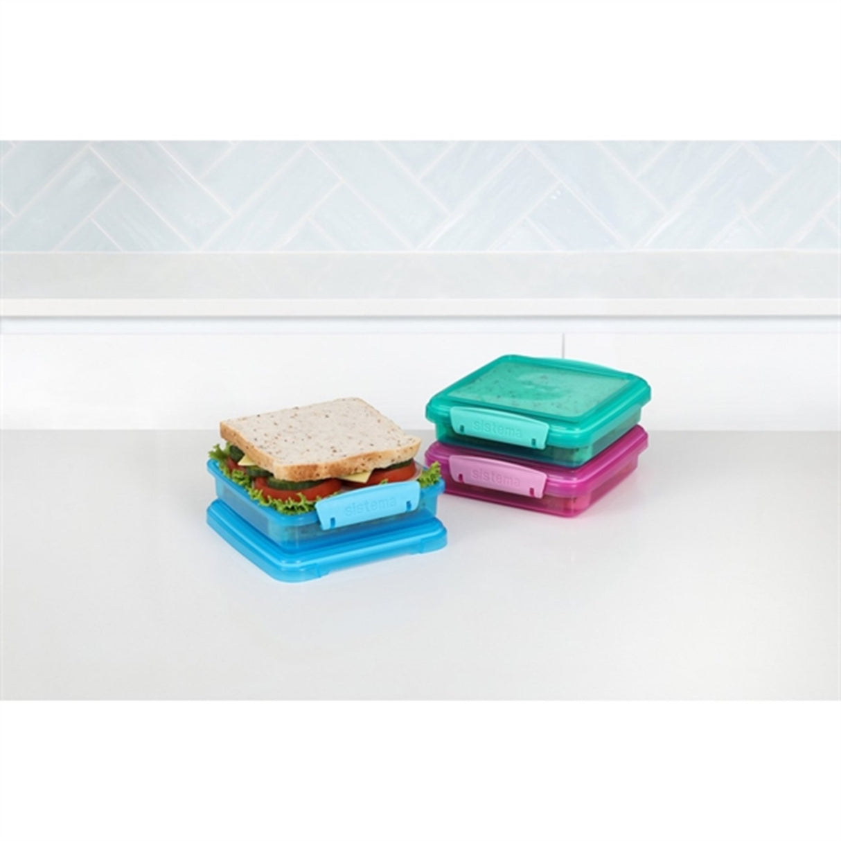 Sistema Sandwich Box Matboks 450 ml Lunch Mixed Pack 3-pak