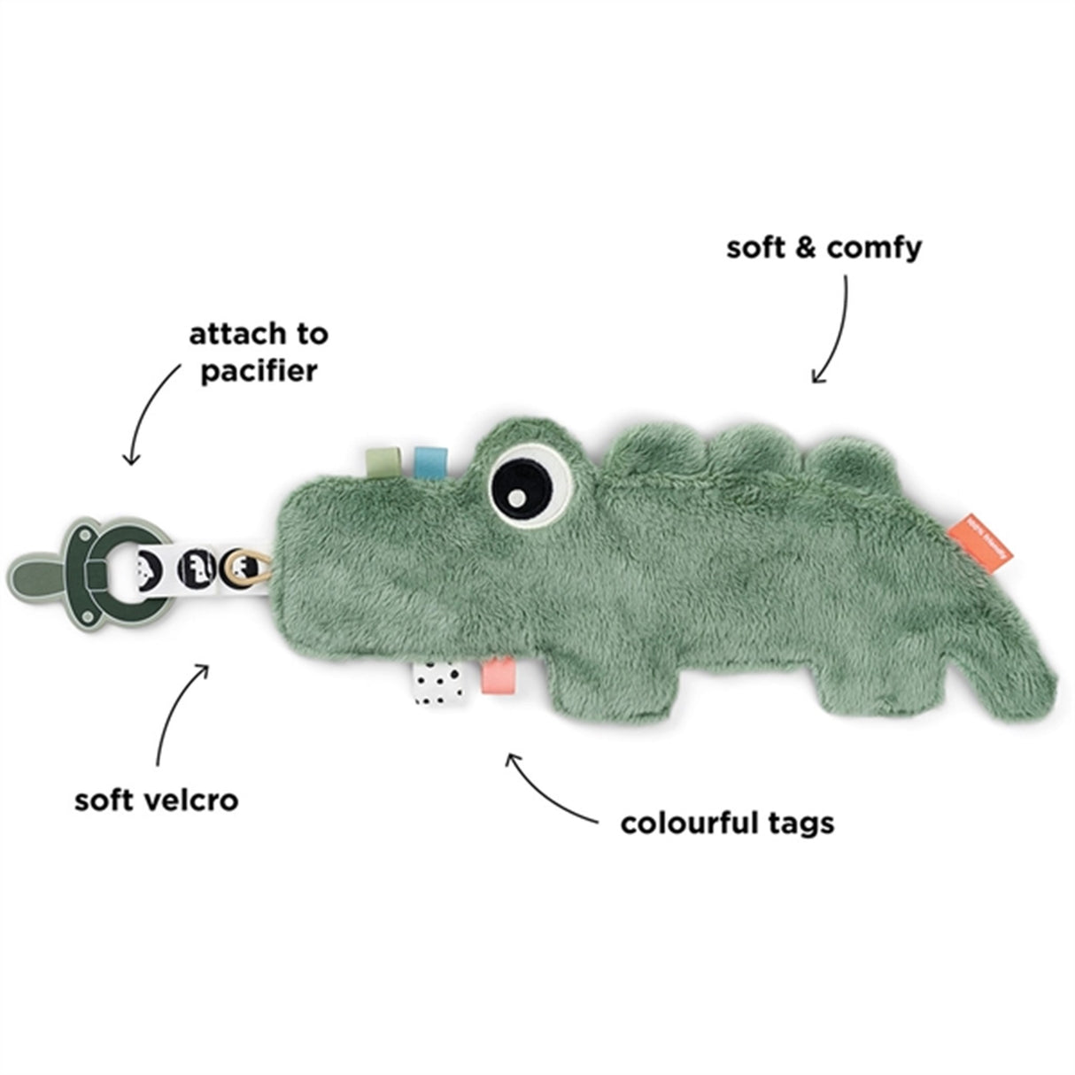 Done by Deer Koseklut Croco Grøn