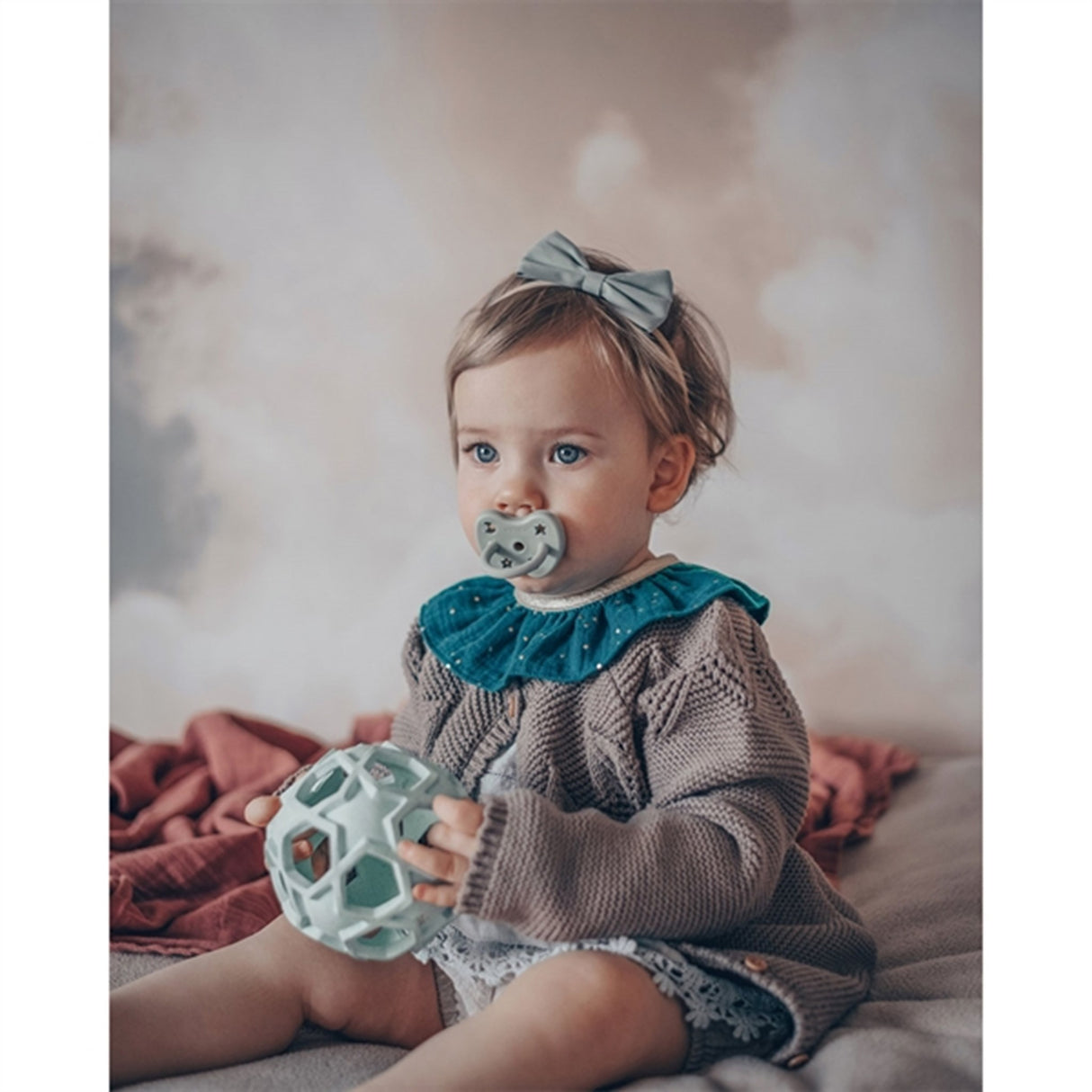 Hevea Ball Upcycled Blå Stjerne