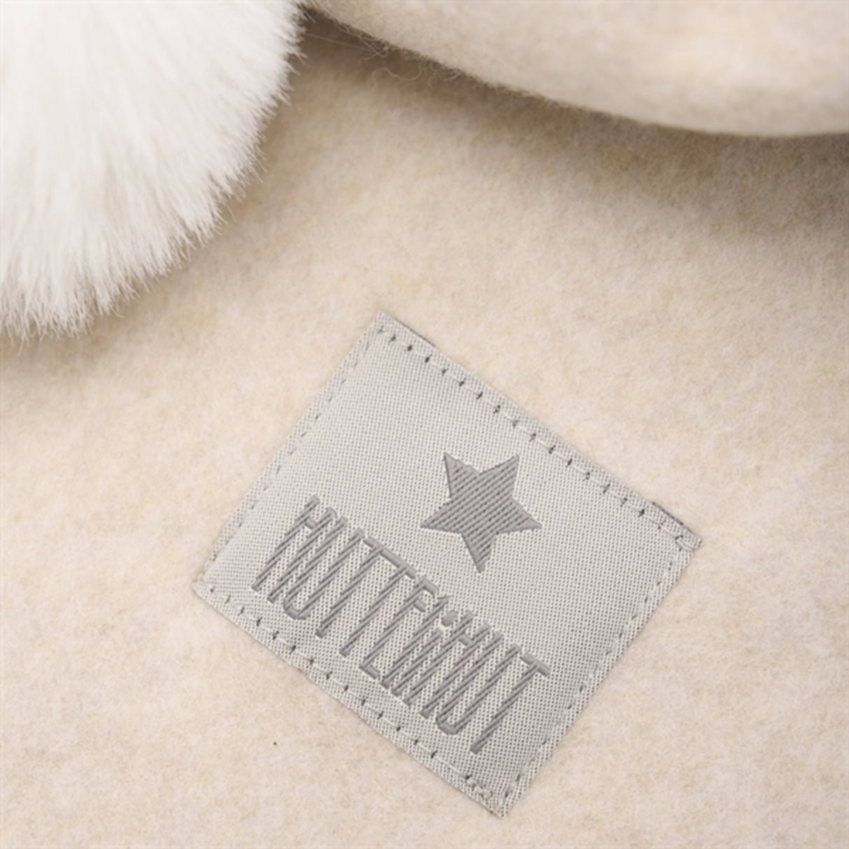 Huttelihut X Luksusbaby Bomull Fleece Elefantlue Camel