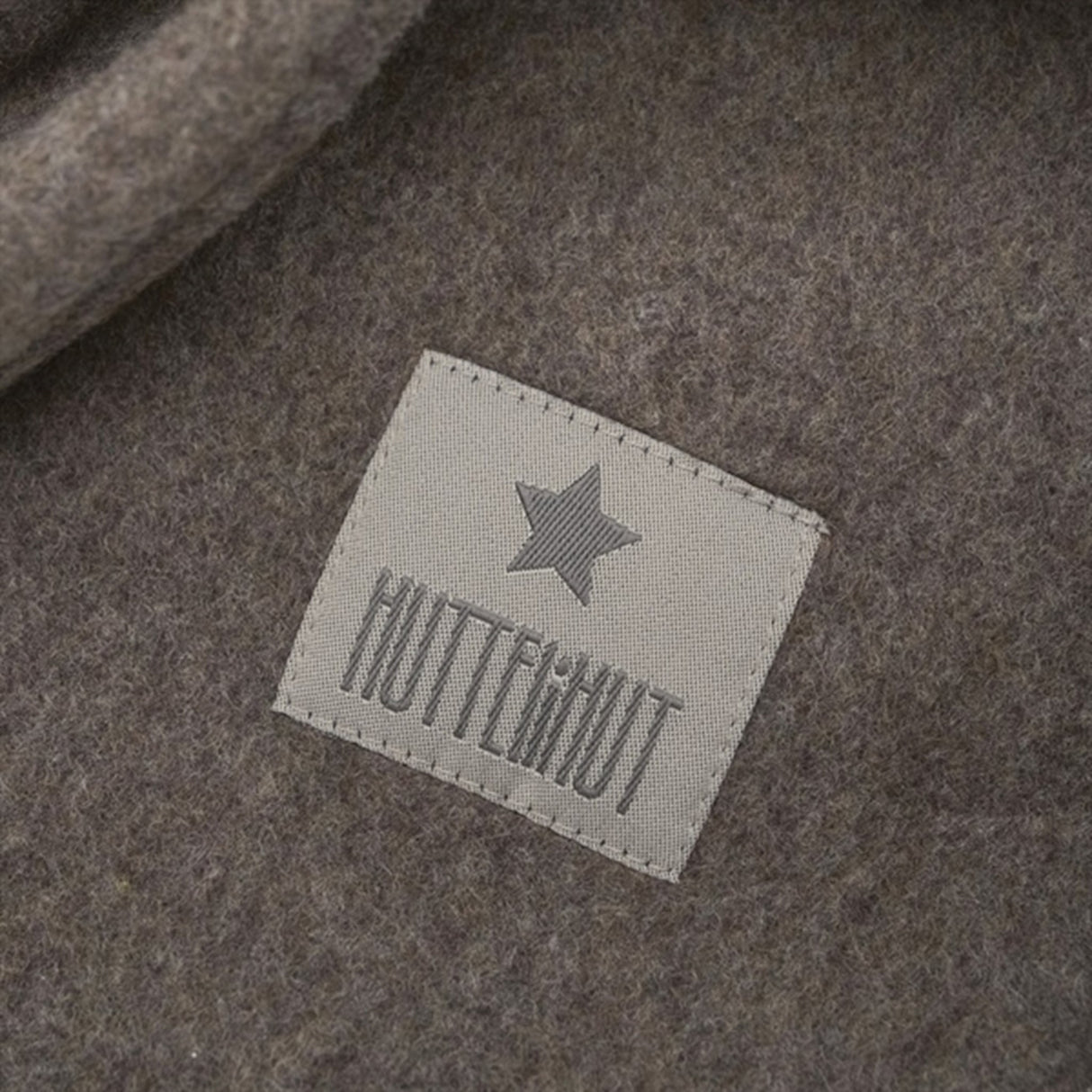 Huttelihut X Luksusbaby Bomull Fleece Elefantlue Brown