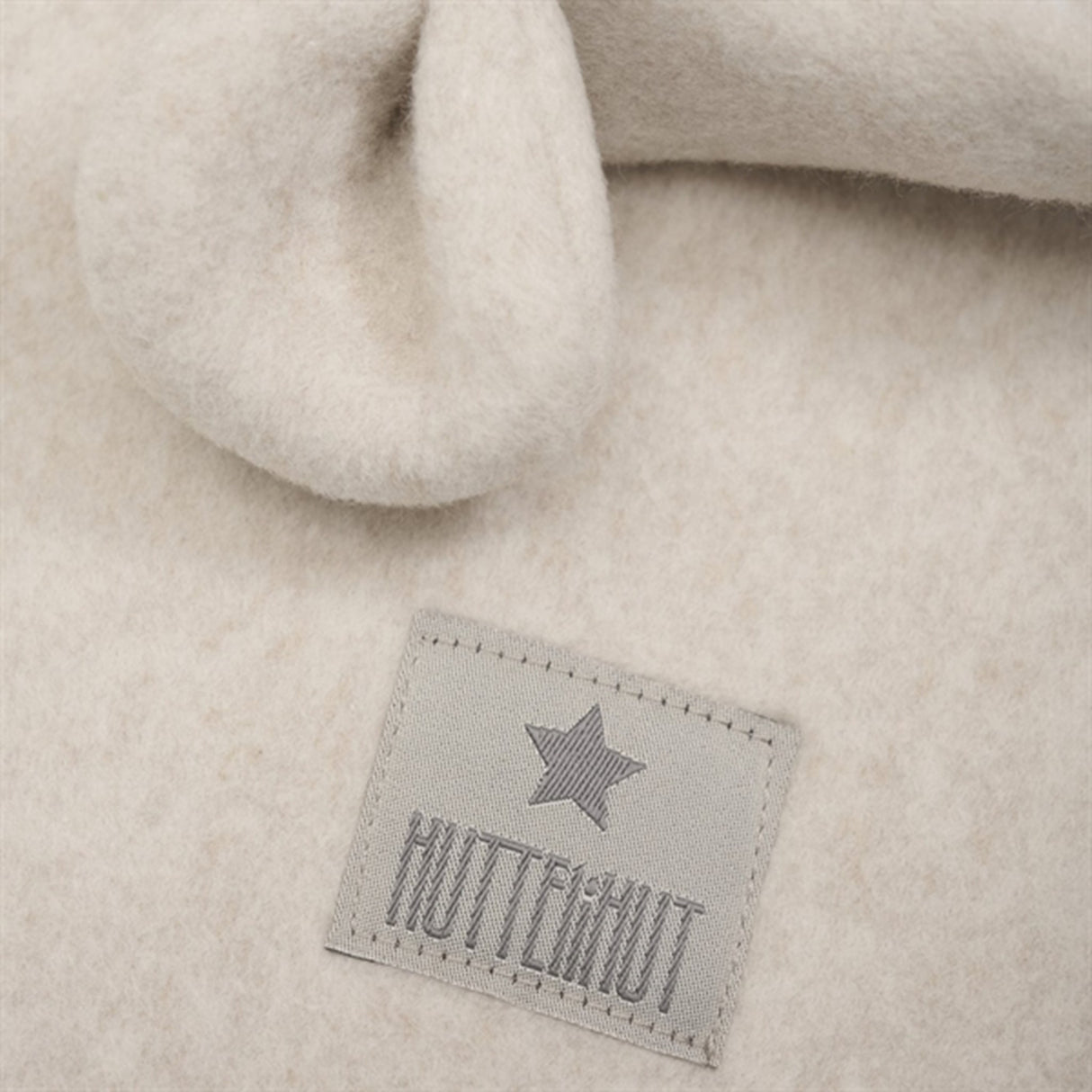 Huttelihut X Luksusbaby Bomull Fleece Elefantlue Camel