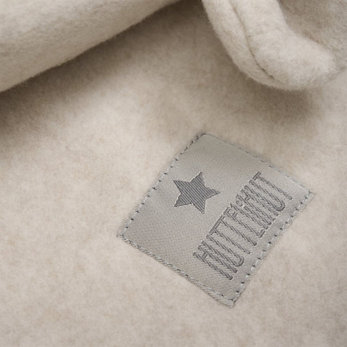 Huttelihut Elefantlue Ører Bomull Fleece Camel Melange