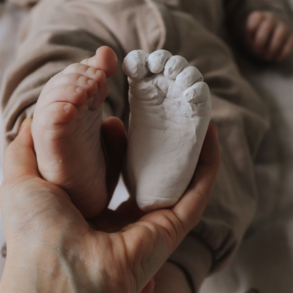 Vanilla COPENHAGEN Hånd- og Fotavtrykkboks 3D Sett