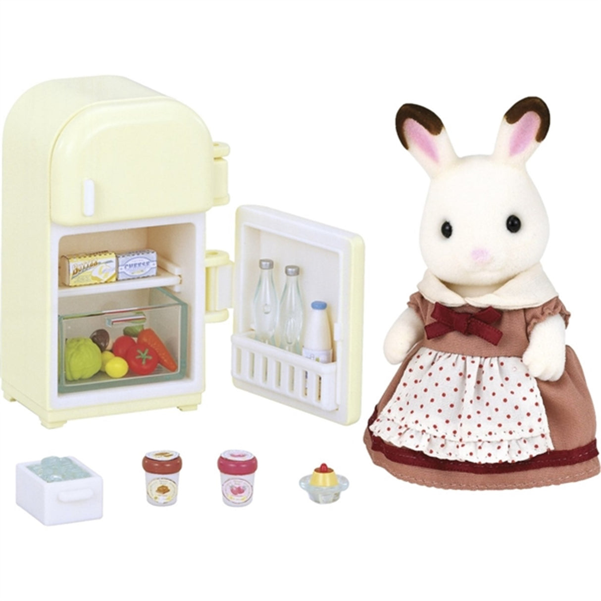 Sylvanian Families® Sett Med Mother Chocolate Bunny (Kjøleskap)