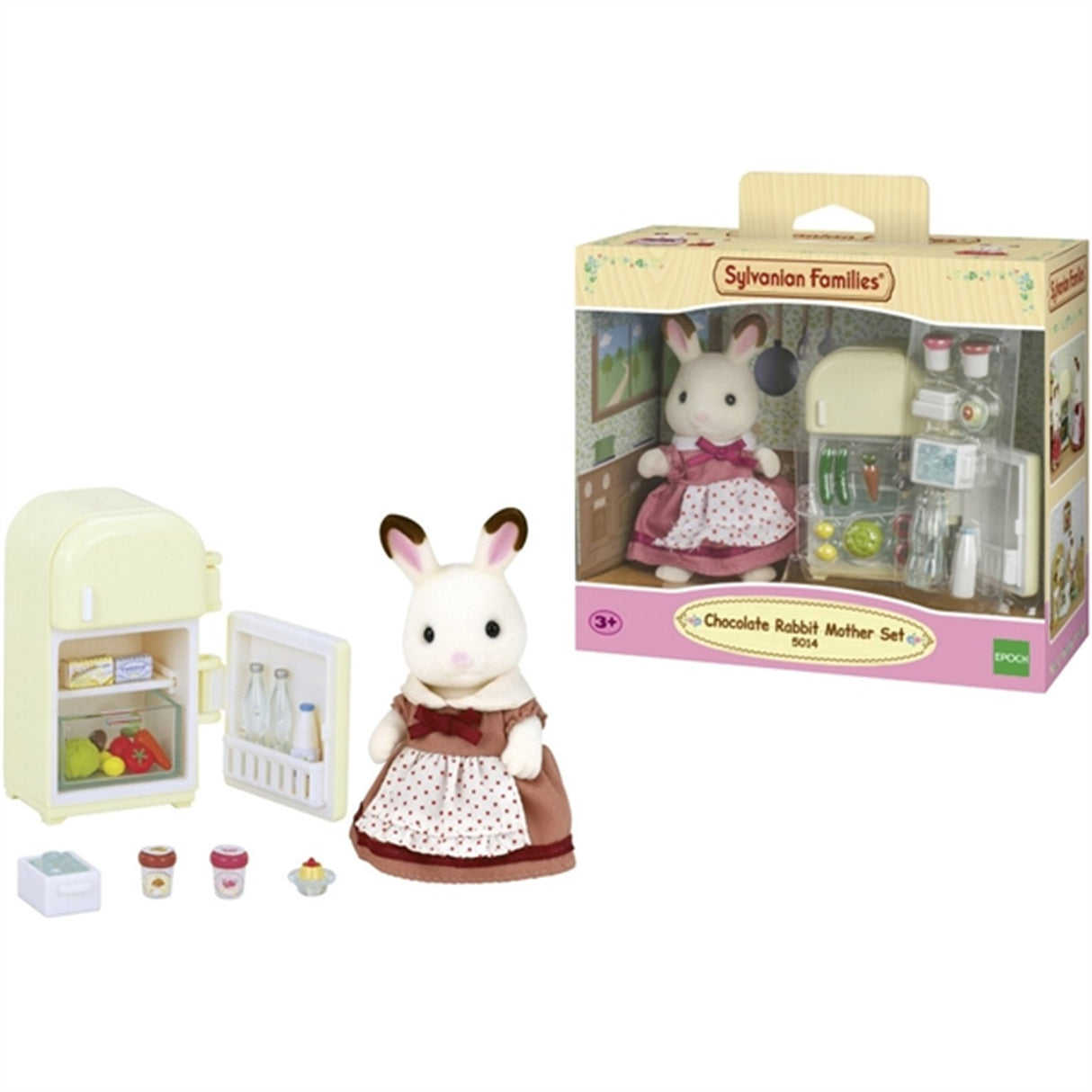 Sylvanian Families® Sett Med Mother Chocolate Bunny (Kjøleskap)