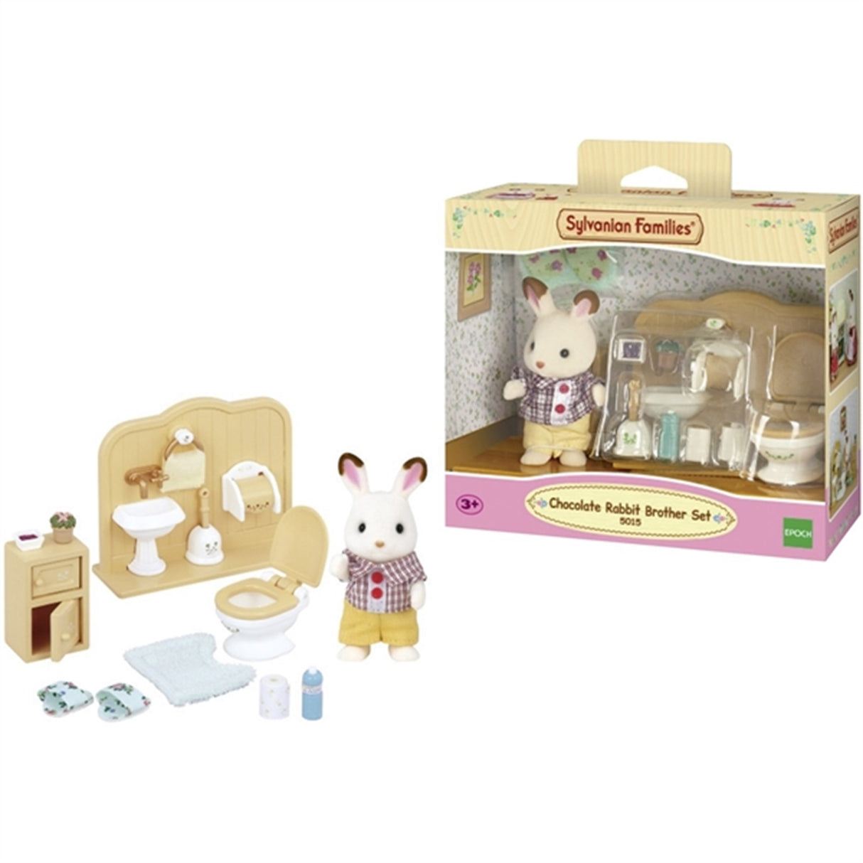 Sylvanian Families® Sett Med Brother Chocolate Bunny (Bad)