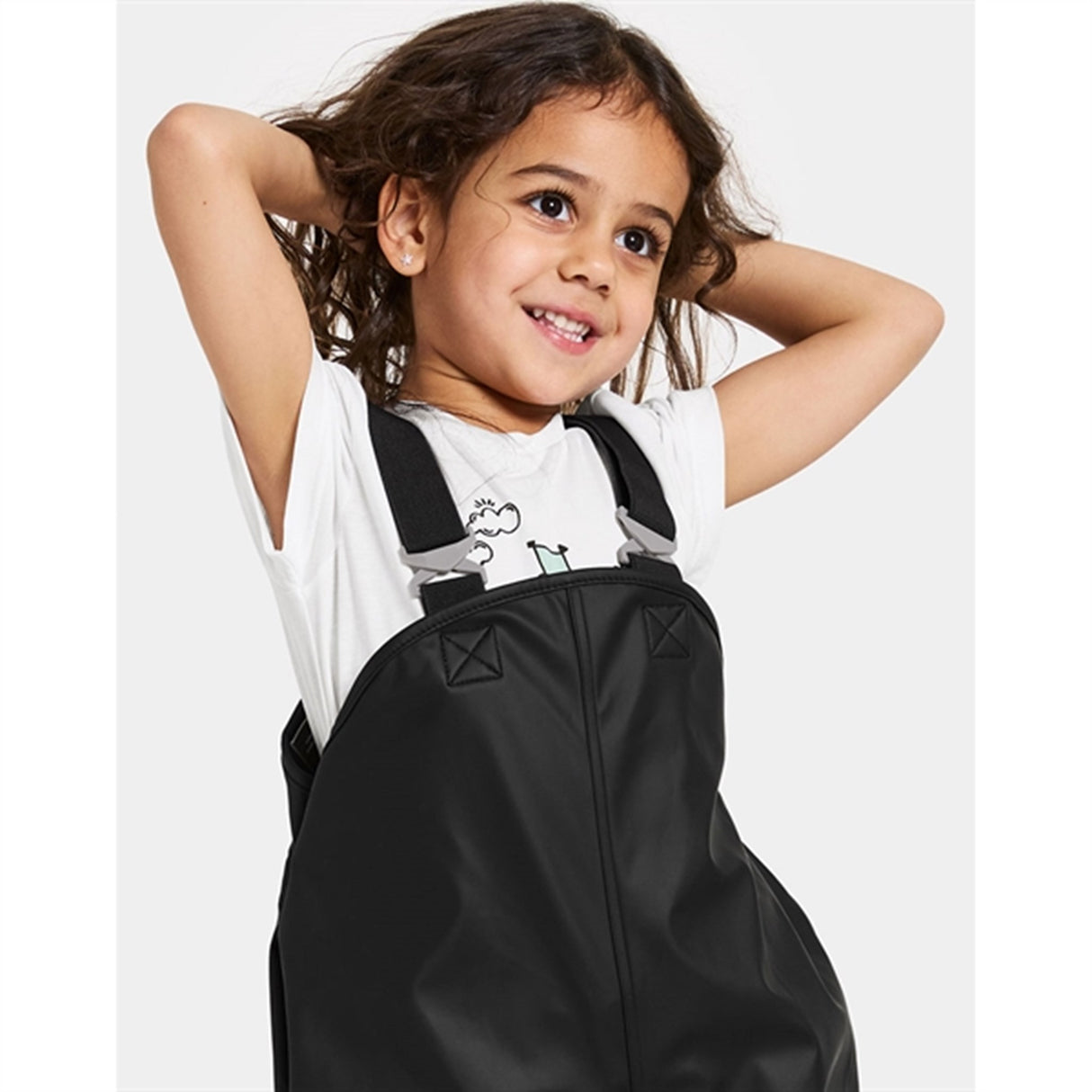 Didriksons Black Plaskeman Overtæksbukser