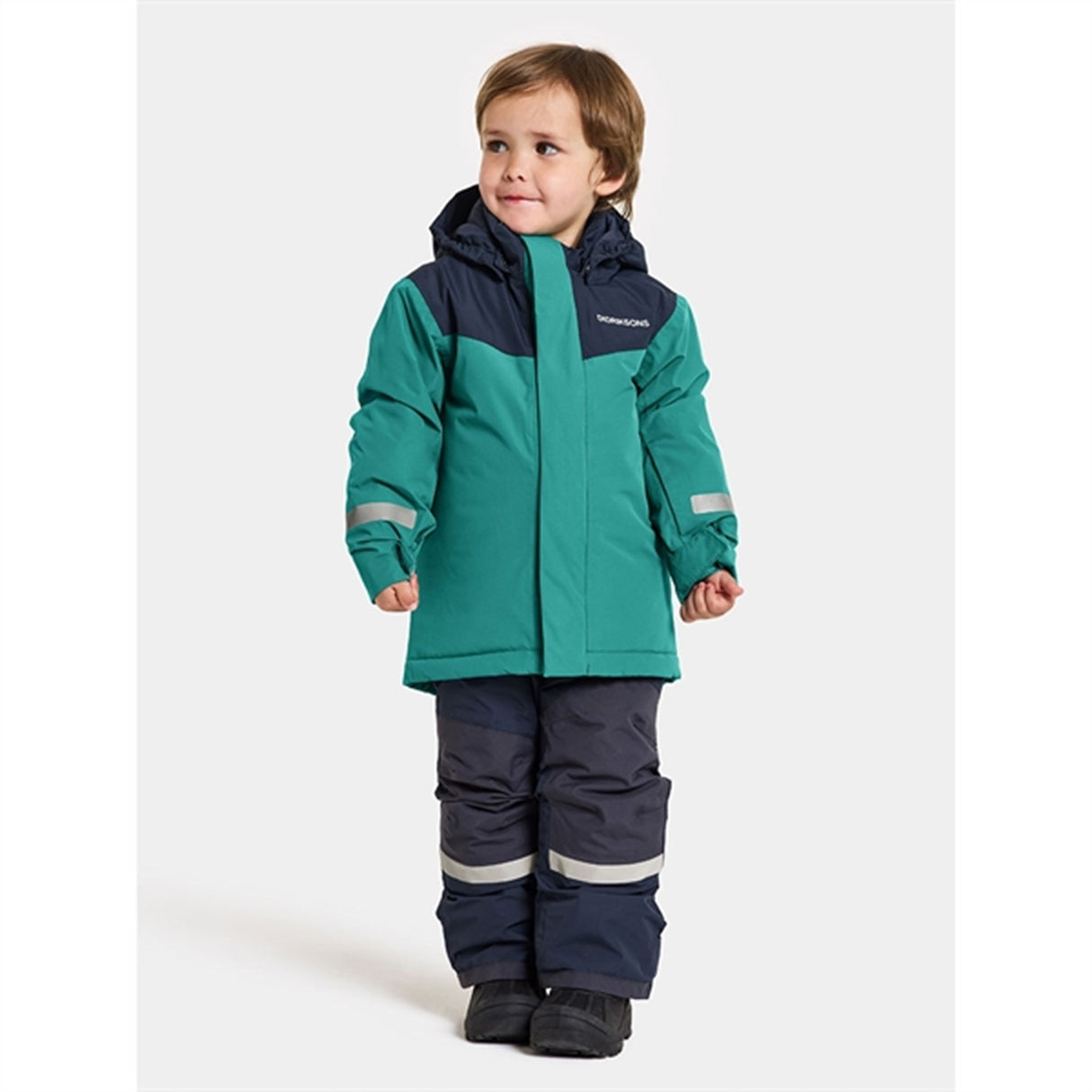 Didriksons Petrol Green Skare Kids Sett