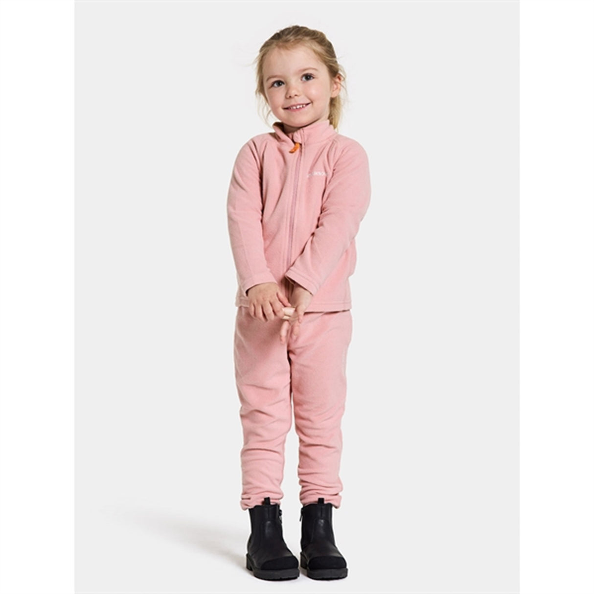 Didriksons Soft Pink Monte Kids Fleece Bukser
