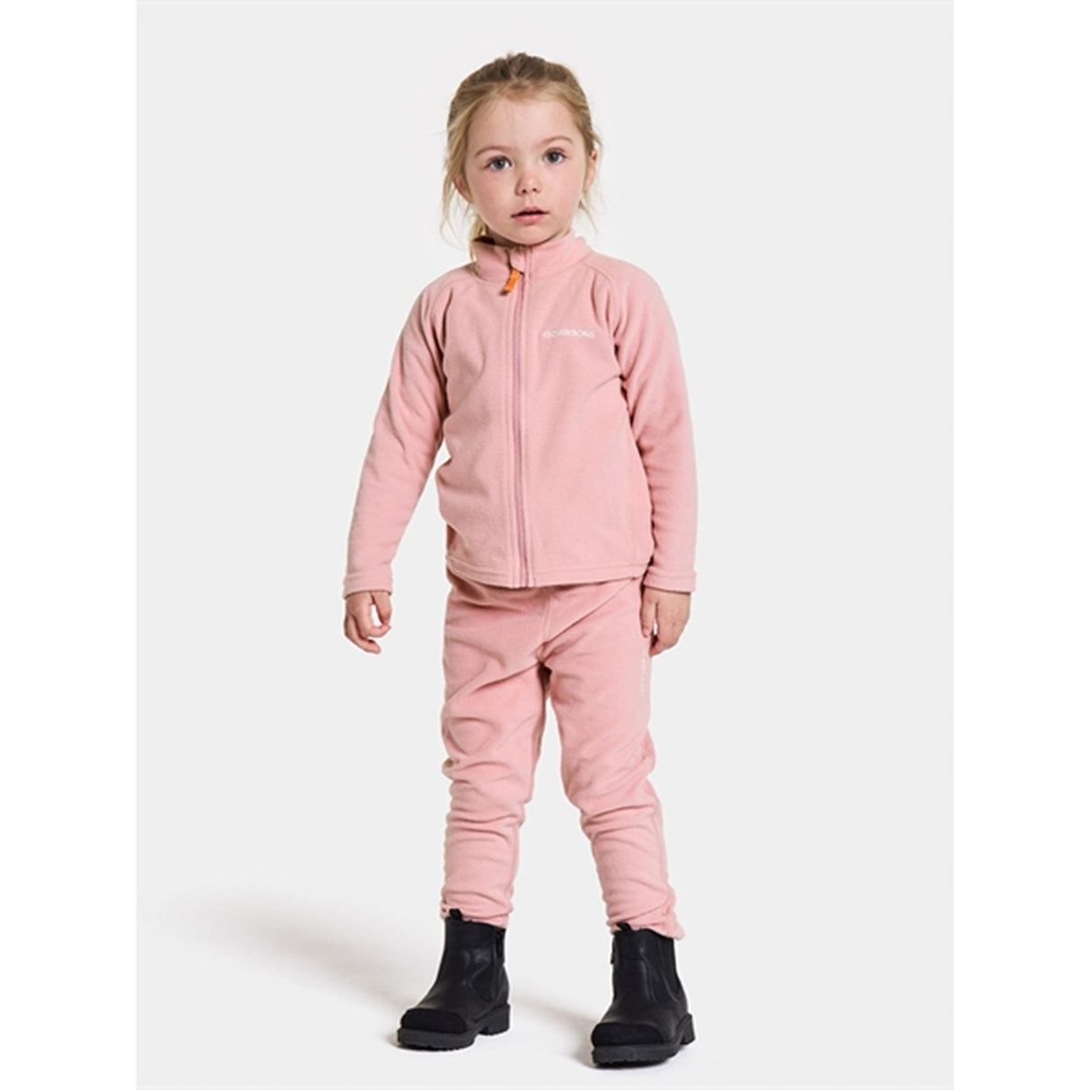 Didriksons Soft Pink Monte Kids Fleece Bukser