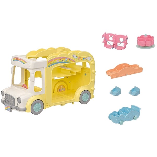 Sylvanian Families® Rainbow Fun Barnehagebuss