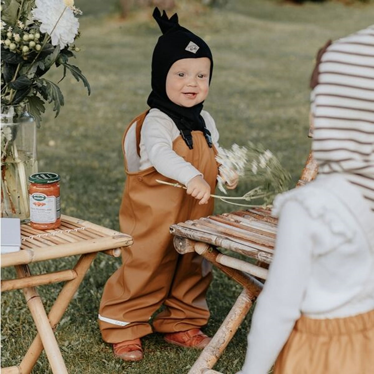 Racing Kids Elefanthue Top Dino 2-lags mørk marineblå