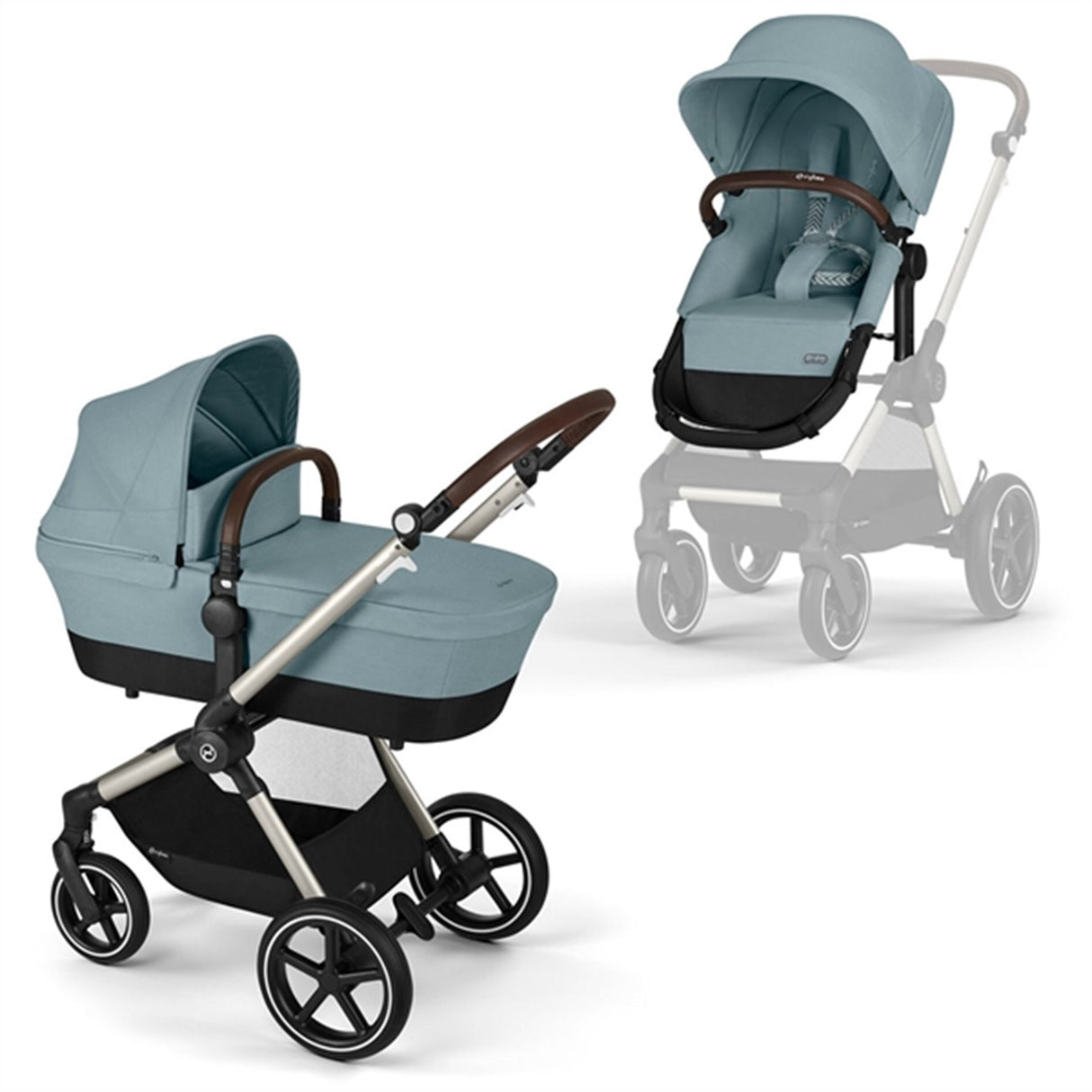 Cybex Eos Lux Sky Blue 2-i-1 Reisetriller