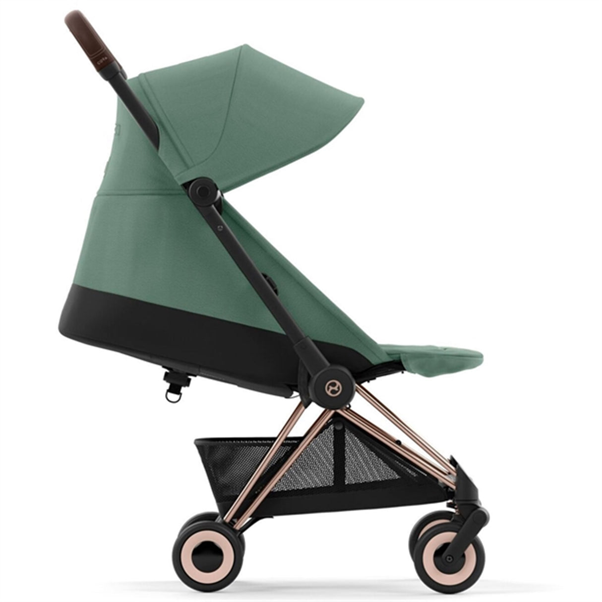 Cybex Coya Barnevogn Rosegold Leaf Green 3
