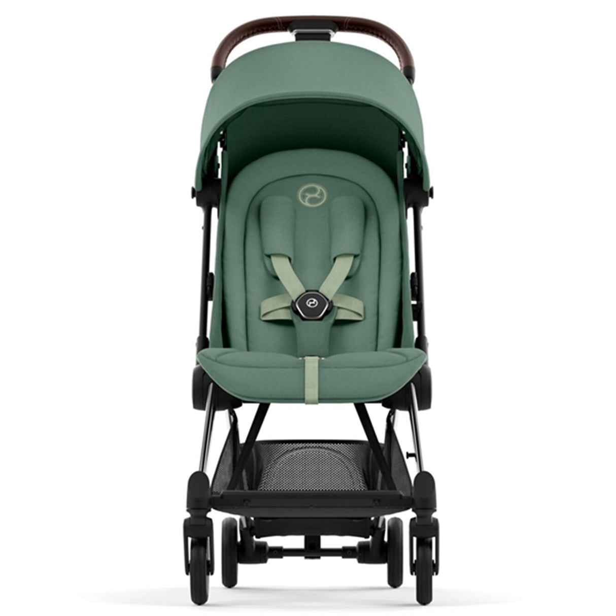 Cybex Coya Barnevogn Chrome Dark Brown Leaf Dark Green 6