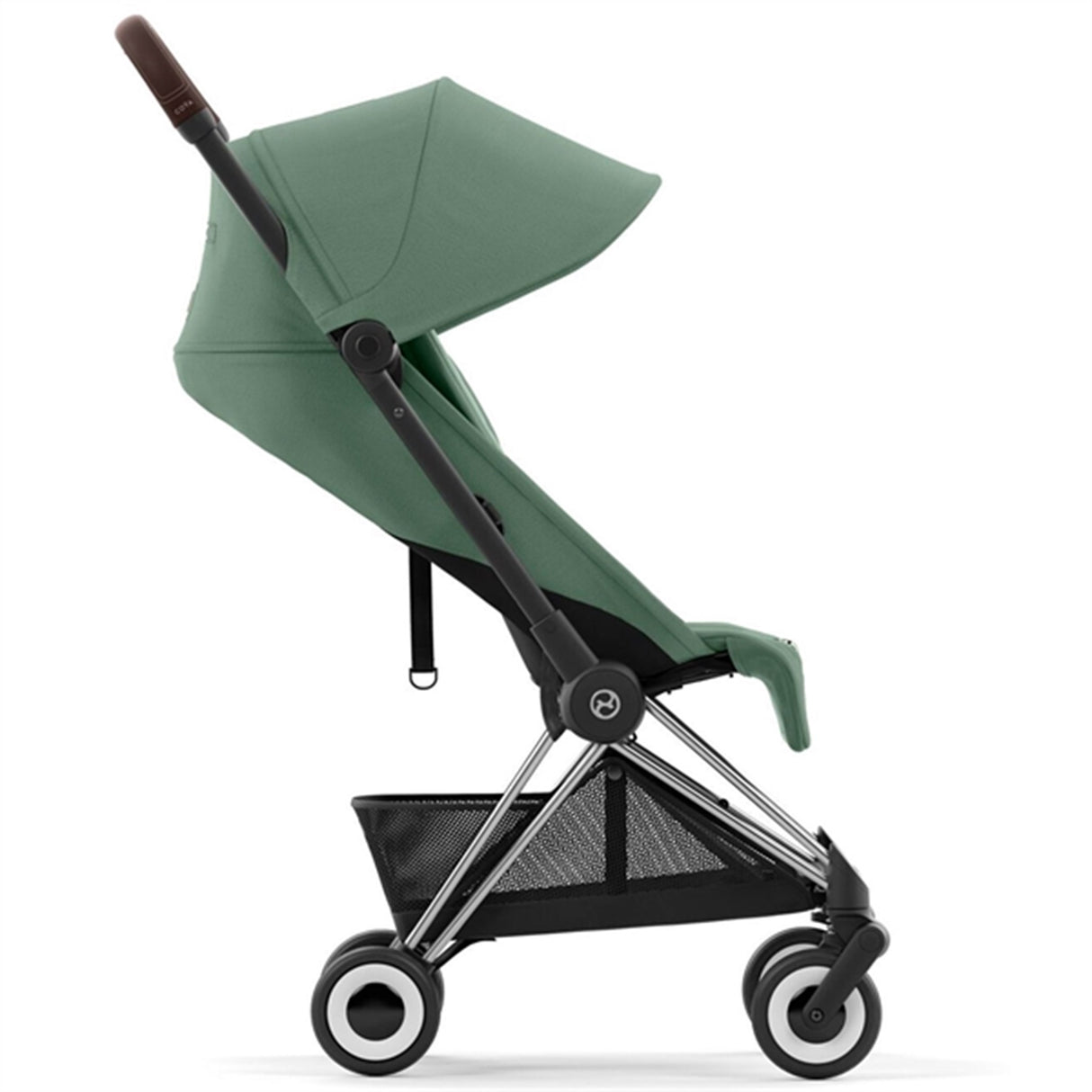 Cybex Coya Barnevogn Chrome Dark Brown Leaf Dark Green 5