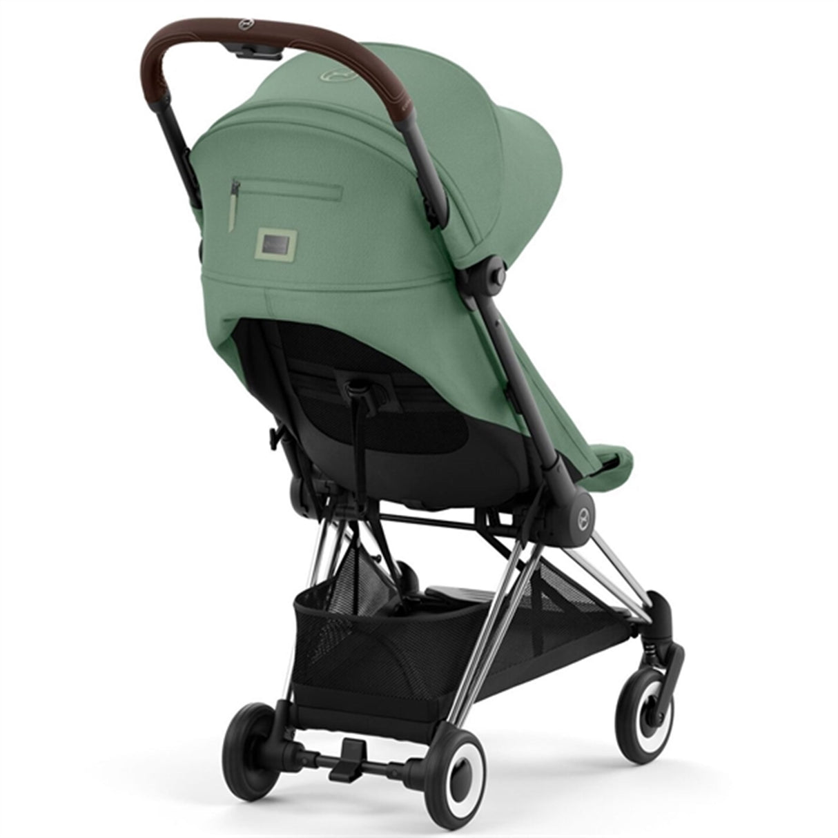 Cybex Coya Barnevogn Chrome Dark Brown Leaf Dark Green 2