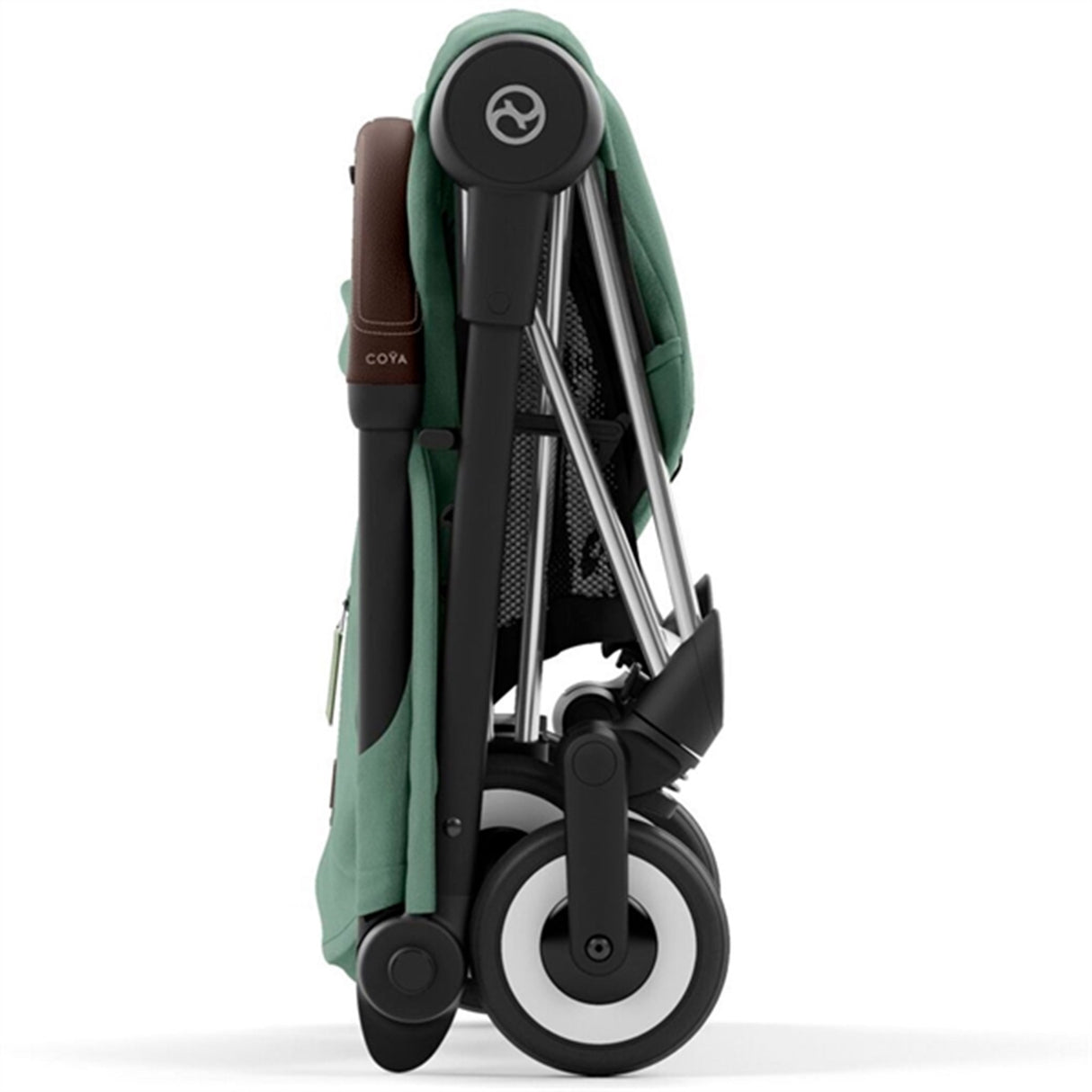Cybex Coya Barnevogn Chrome Dark Brown Leaf Dark Green 7