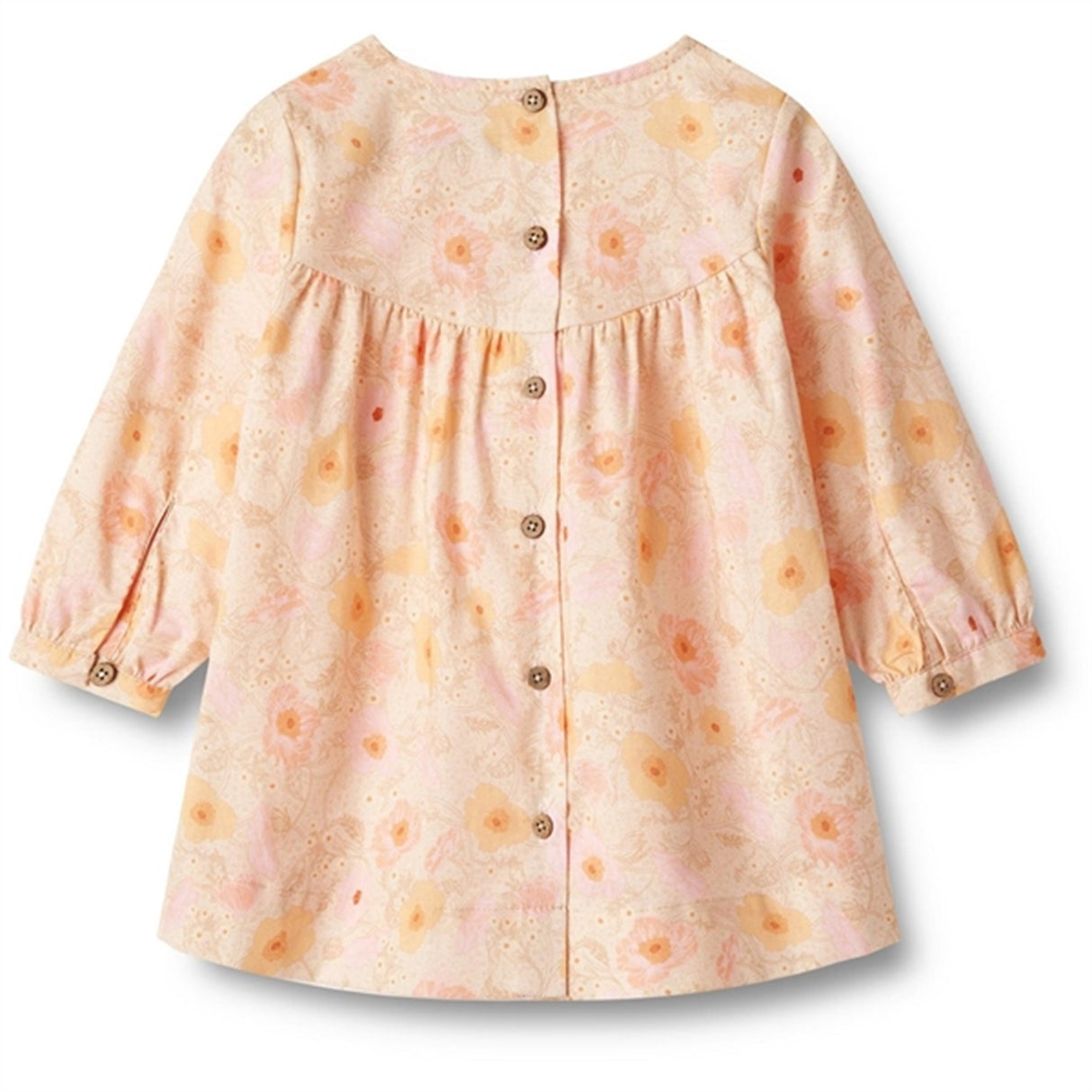 Wheat Alabaster Flower Bobbles Kjole Fenja