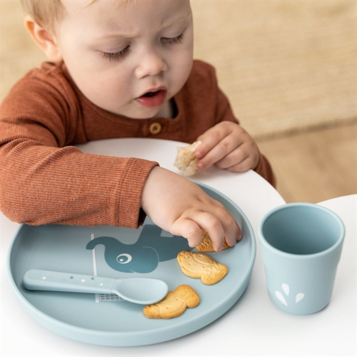 Done by Deer Foodie Mini Kopp Elphee Blue