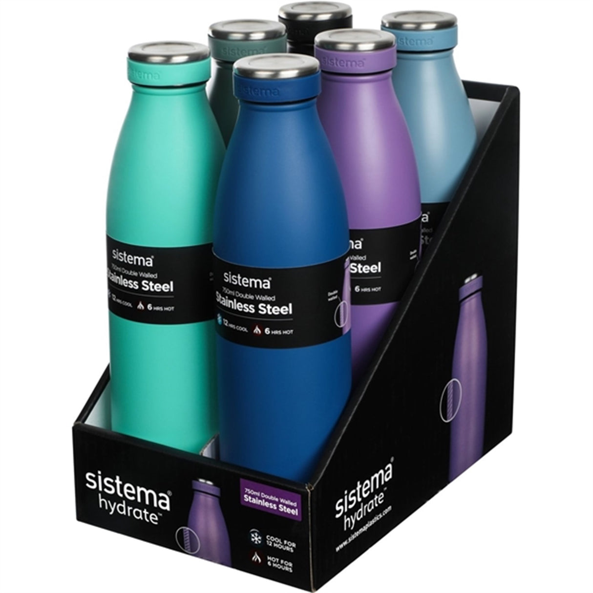 Sistema Stainless Steel Drikkeflaske 750 ml Minty Teal