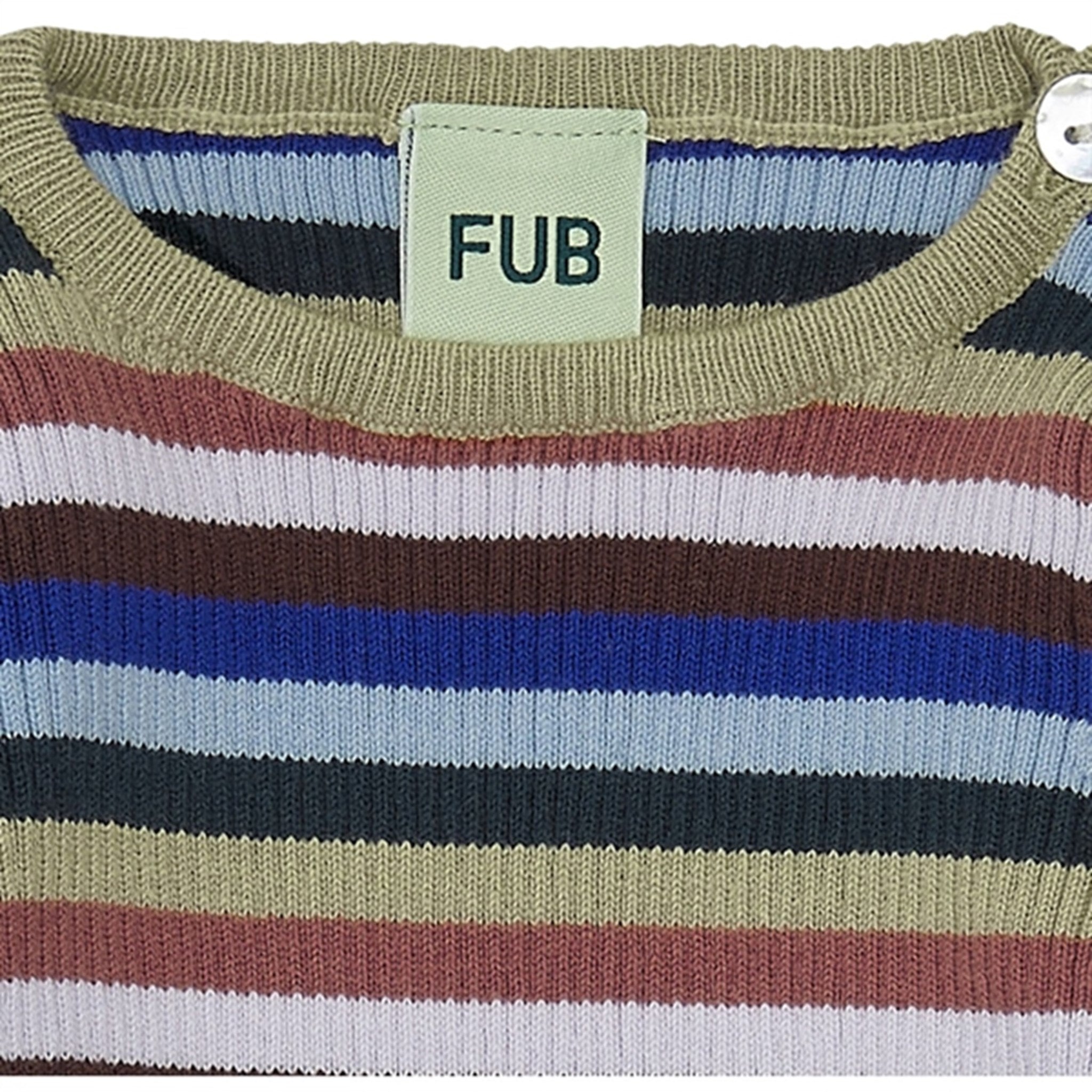 FUB Baby Striped Rib Genser Multi Stripe 2