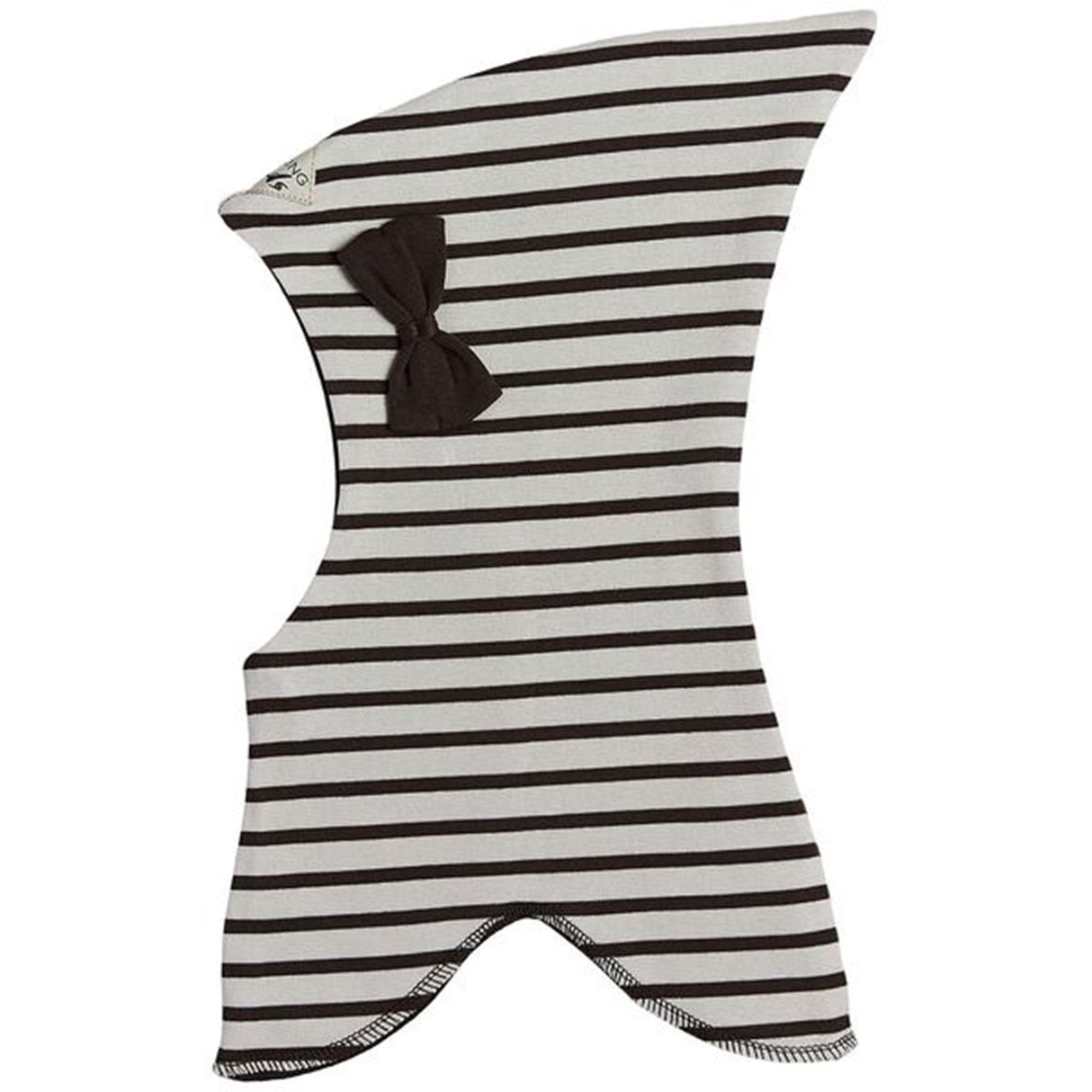 Racing Kids Elephant Hat Top Bow Stripe Brun / Hvit