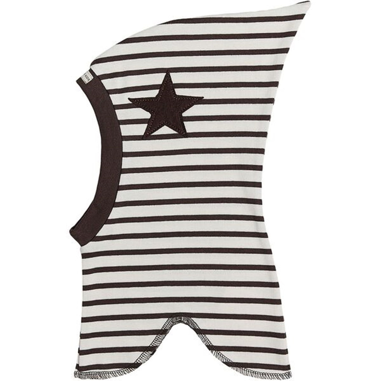 Racing Kids Elephant Hat Top Star Stripe Brun / Hvit