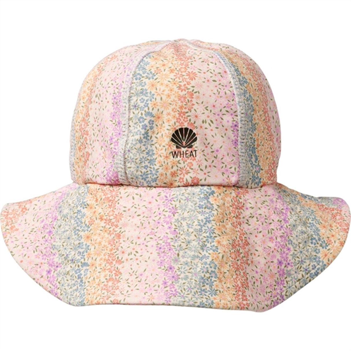 Wheat Rainbow Flowers UV Solhatt
