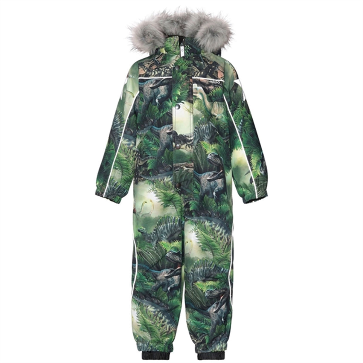 Molo Dress Dino Forest Polaris Fur