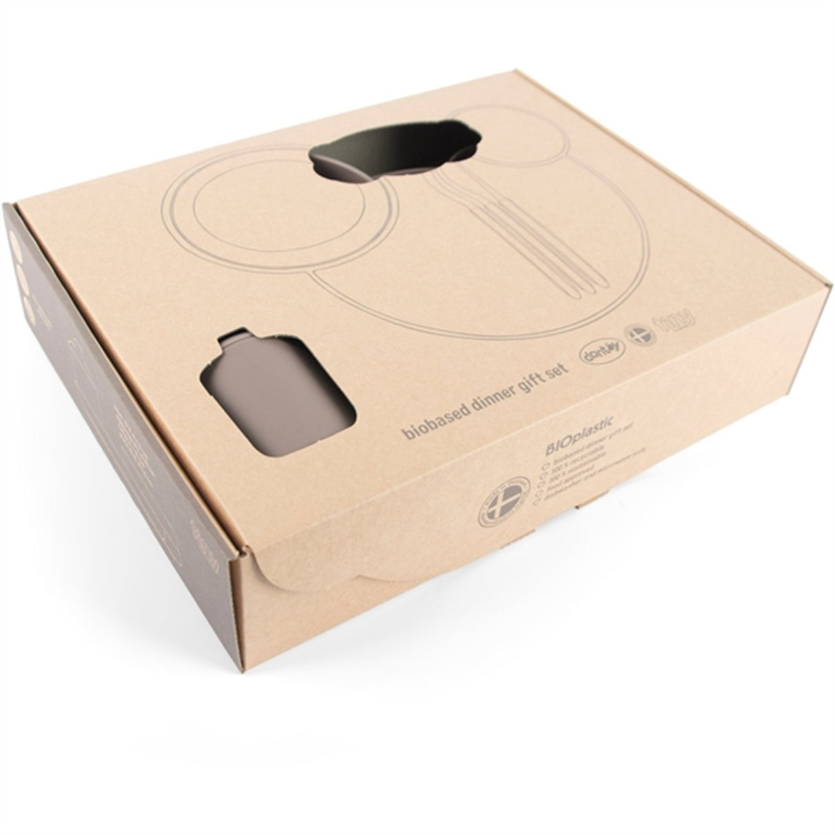 Dantoy Tiny Biobaseret Spisestel Gavesæt