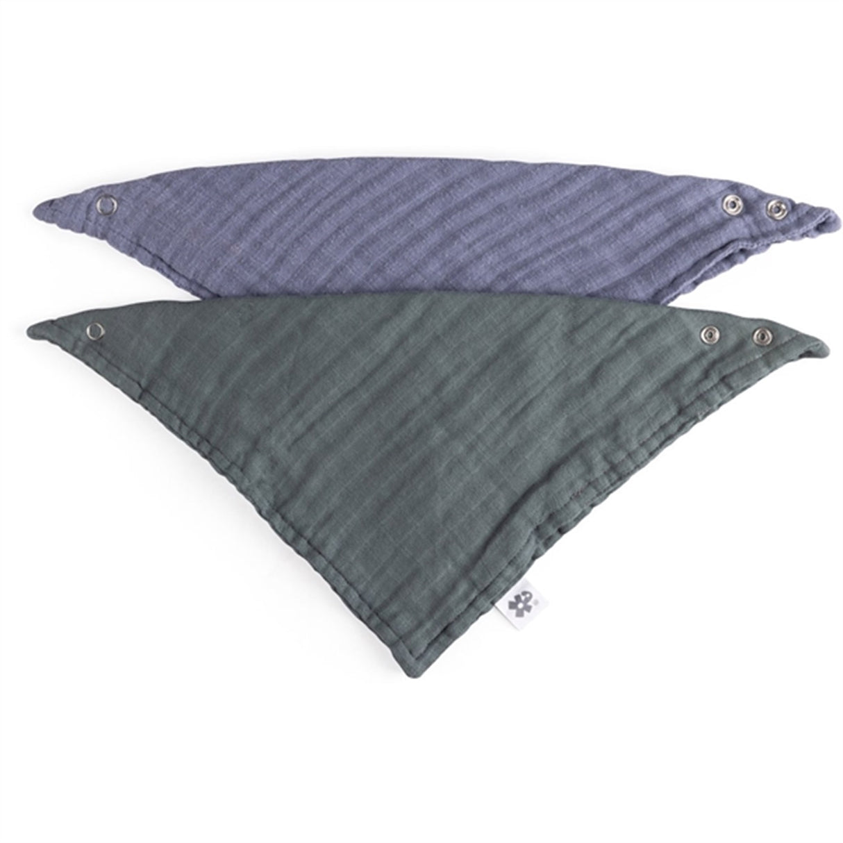 Sebra Siklesmekke Musselin 2-pakning Blå/Grøn