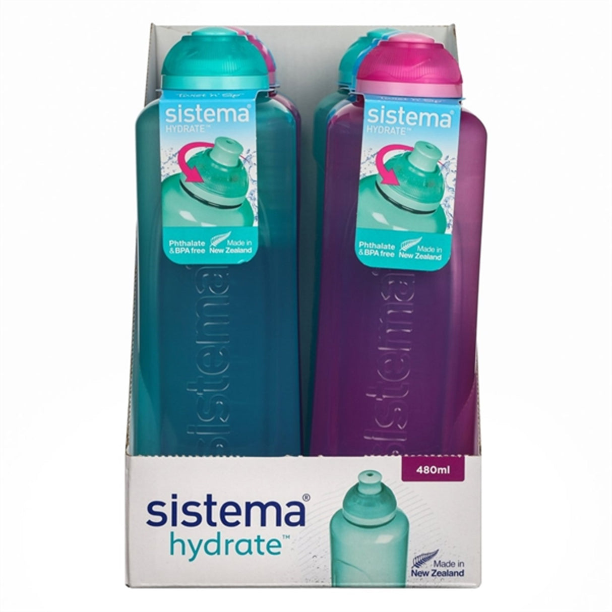 Sistema Twist 'n' Sip Swift Drikkeflaske 480 ml Teal