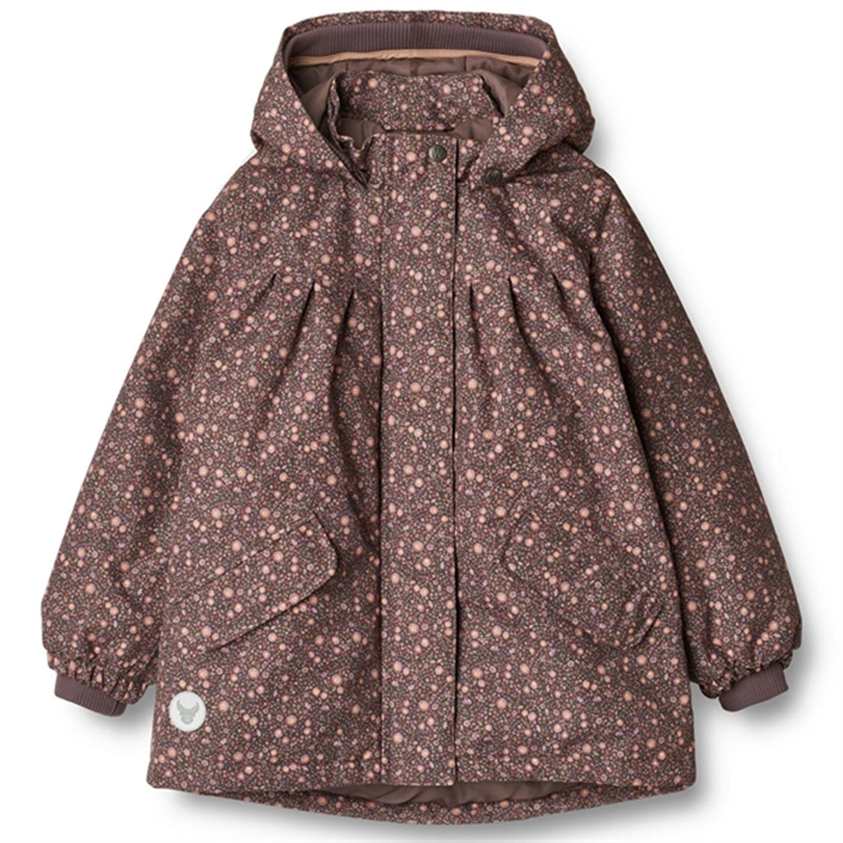 Wheat Jakke Mimmi Tech Eggplant Buttercups