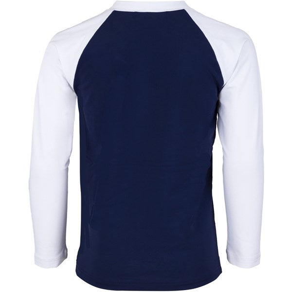 Petit Crabe Blue/White Raglan UV Badegenser