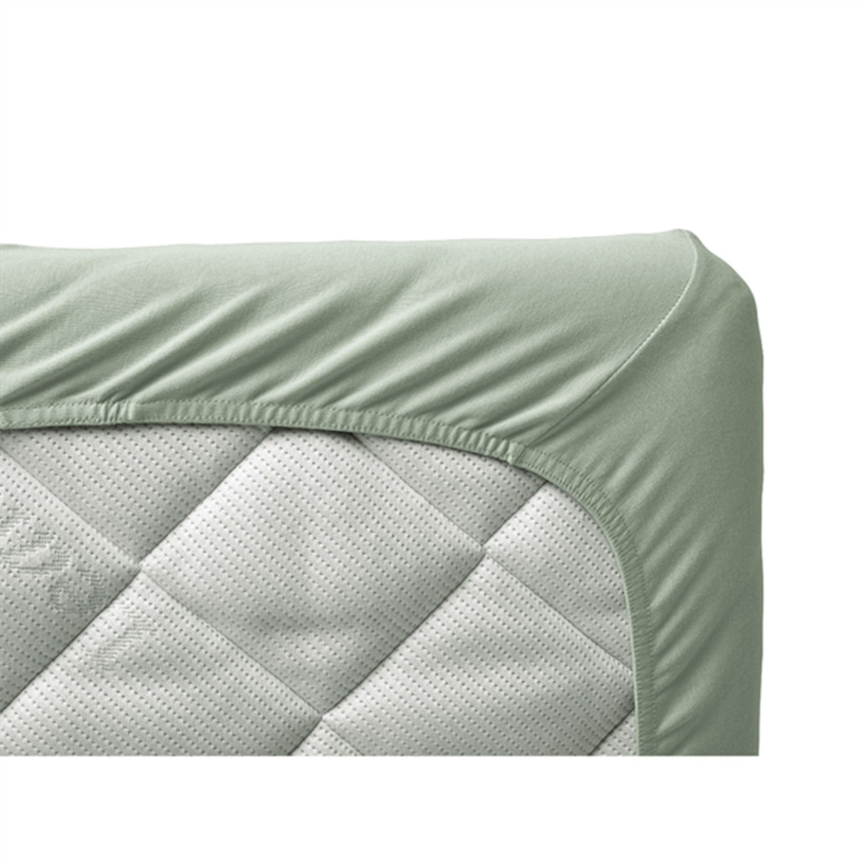 Leander Laken til Babyseng 2-Pak Sage Green