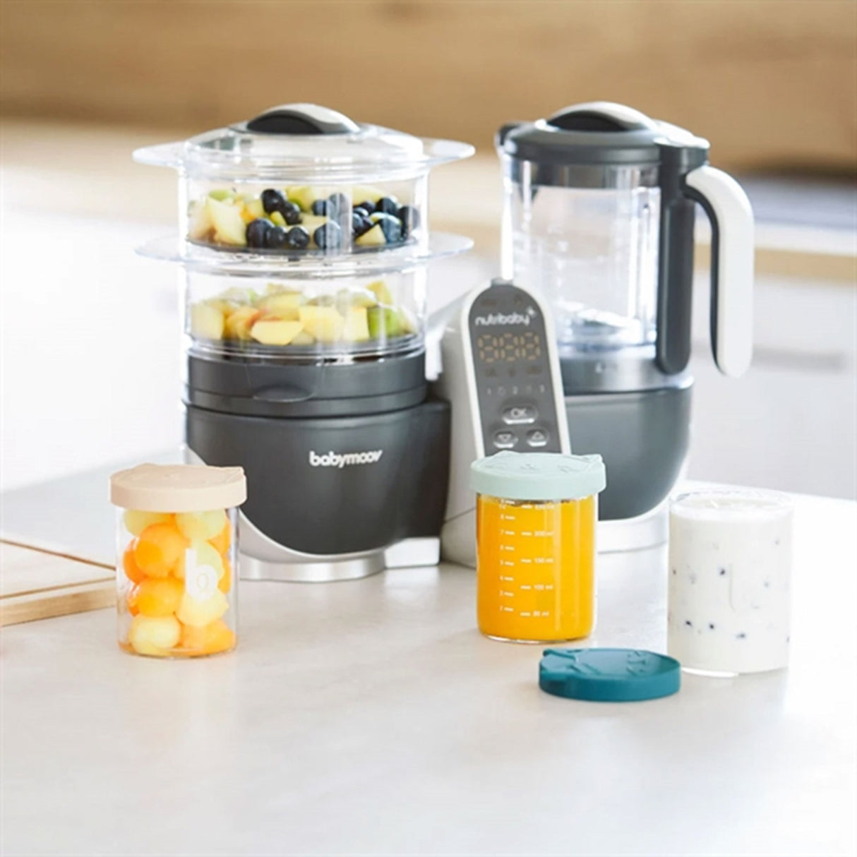 Babymoov ISY Glassbøtter - 6x 250ml + 3x 120ml